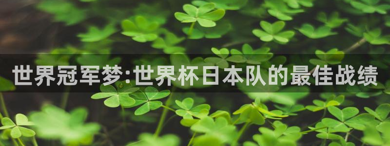 世界杯足球赛2026赛程时间：世界冠军梦:世界杯日本队的最佳战绩